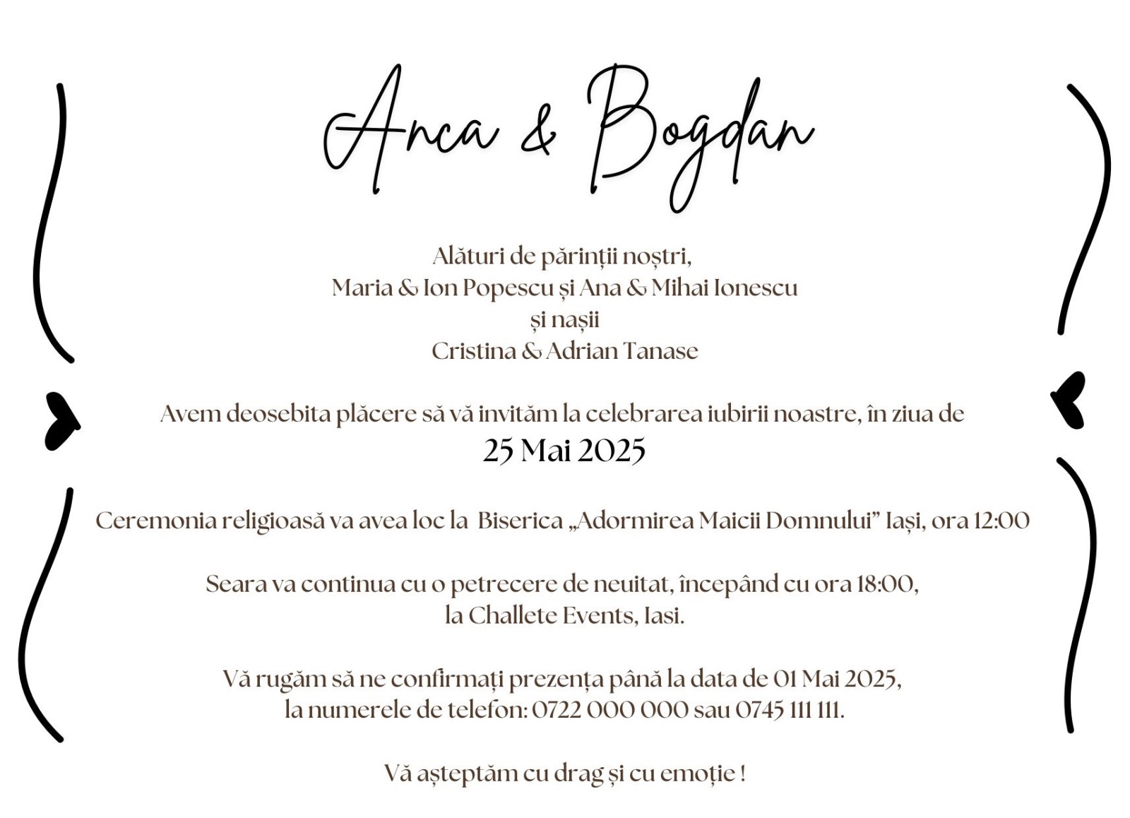 Invitatie picture perfect