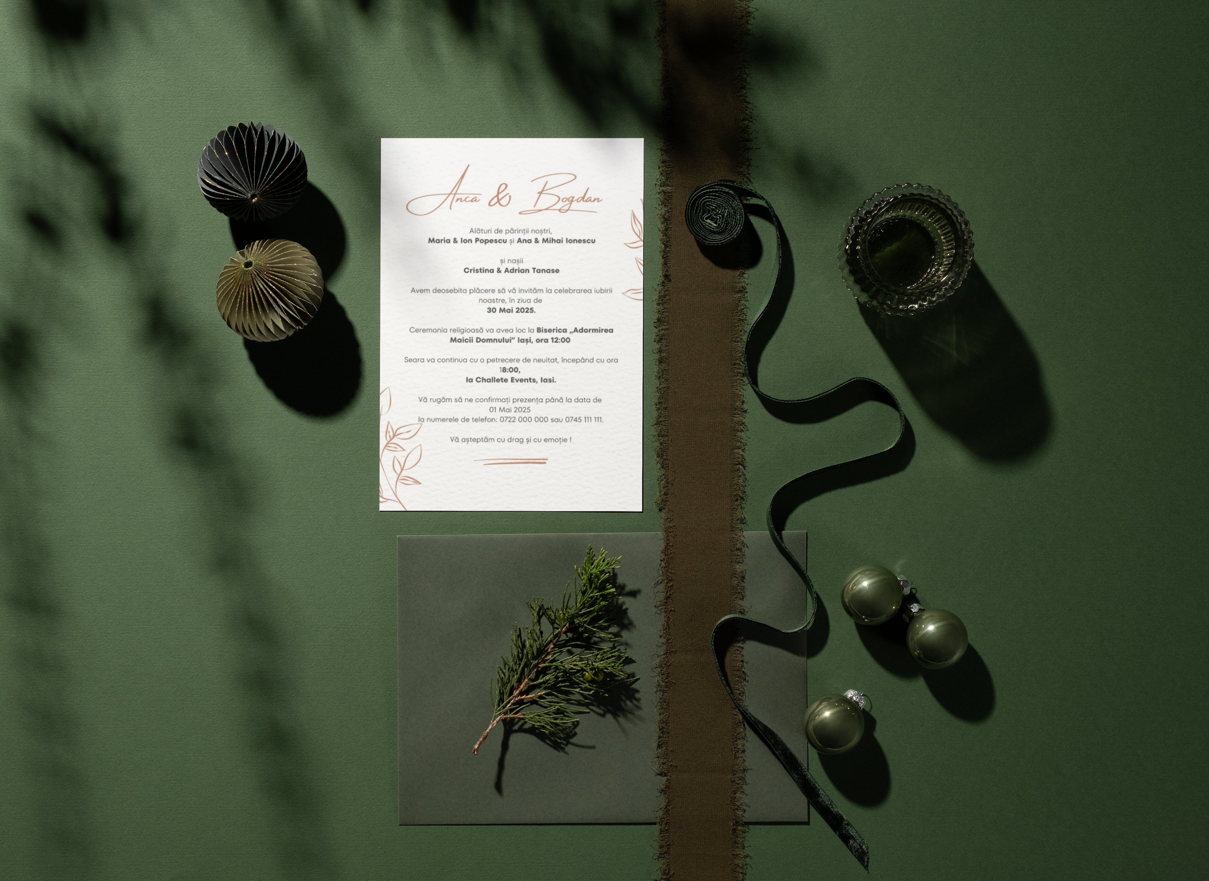 invitatii nunta iasi de tip calendar