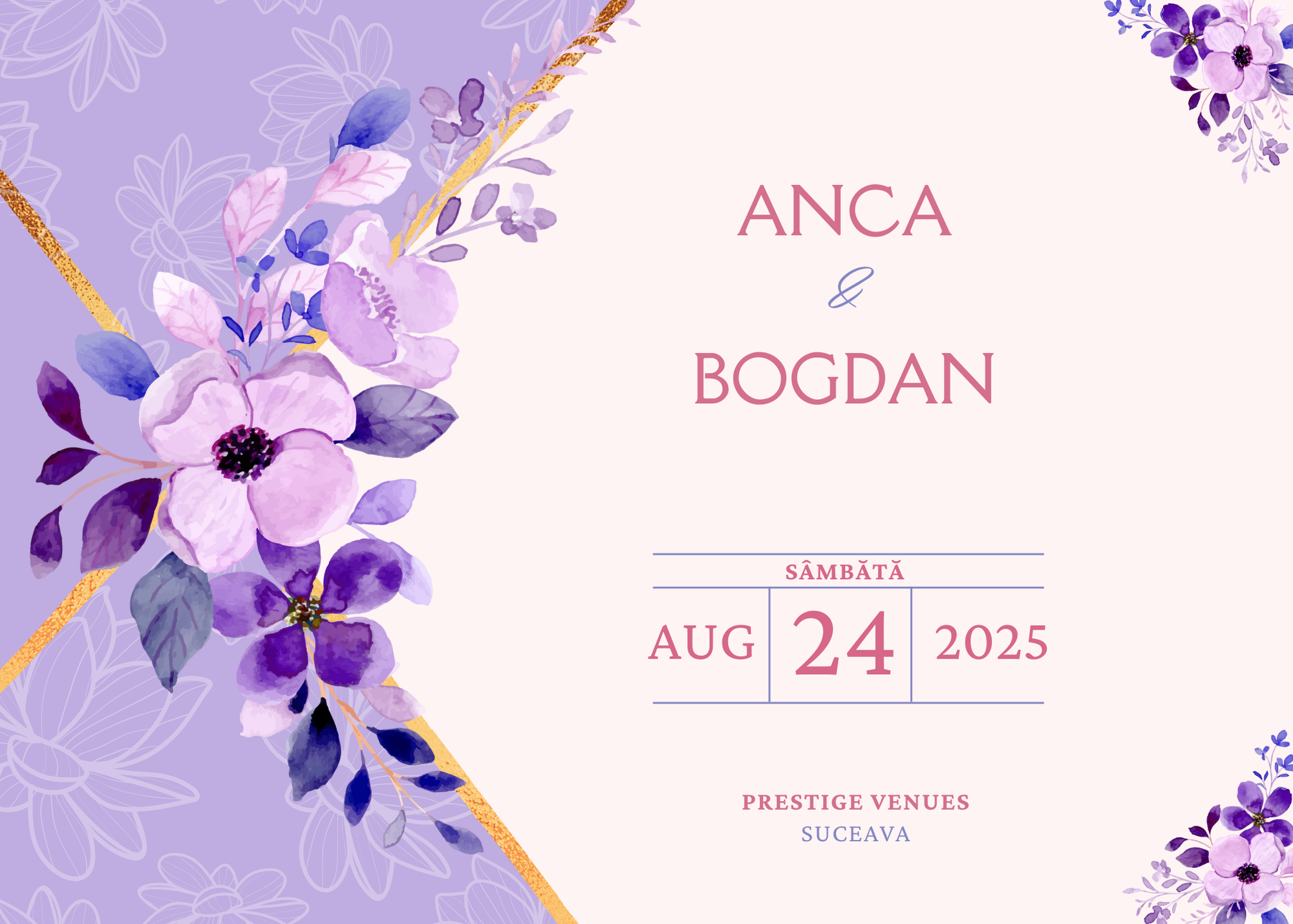 Invitatie de nunta Royal