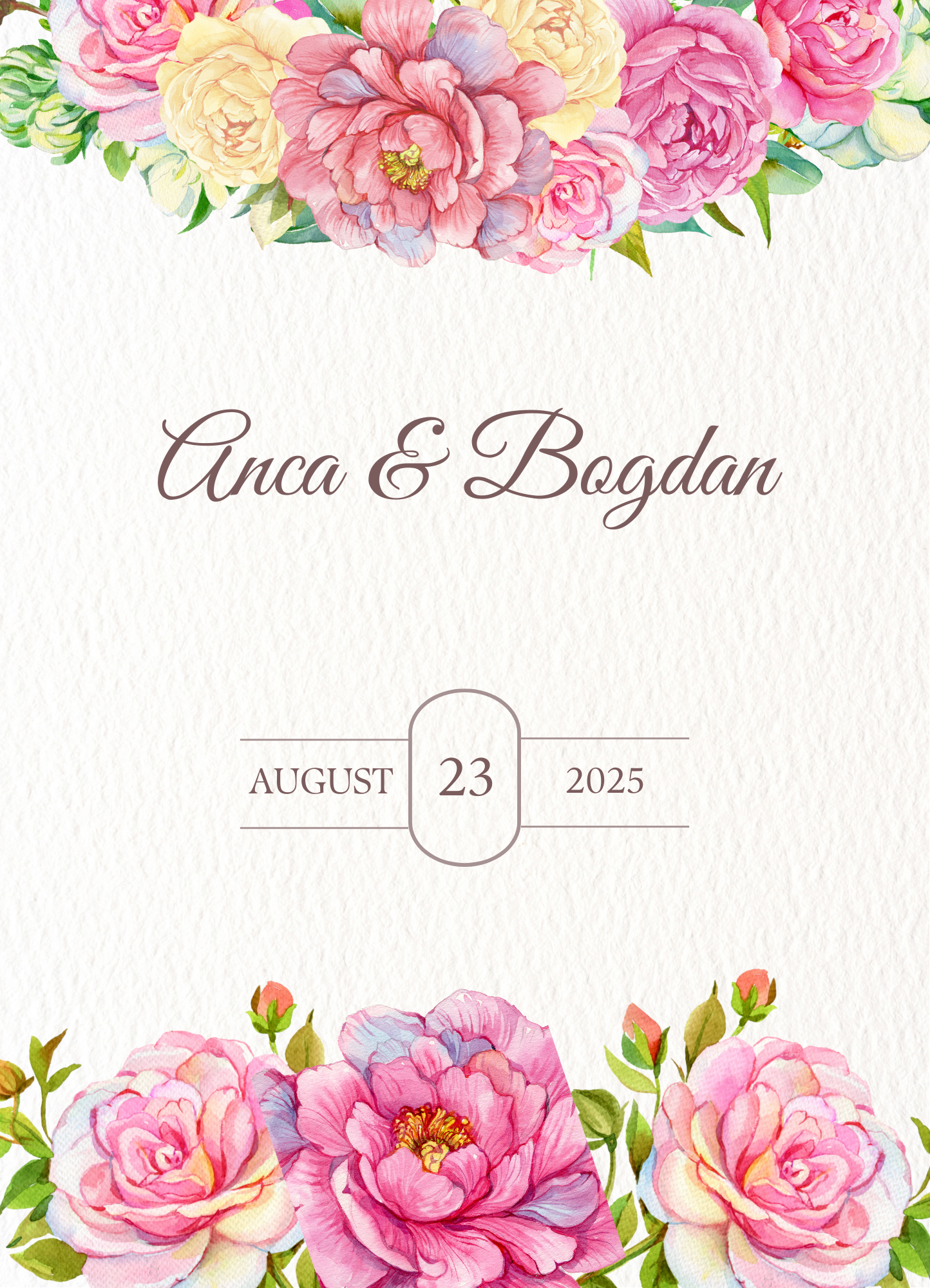 Invitatie de nunta colorfull