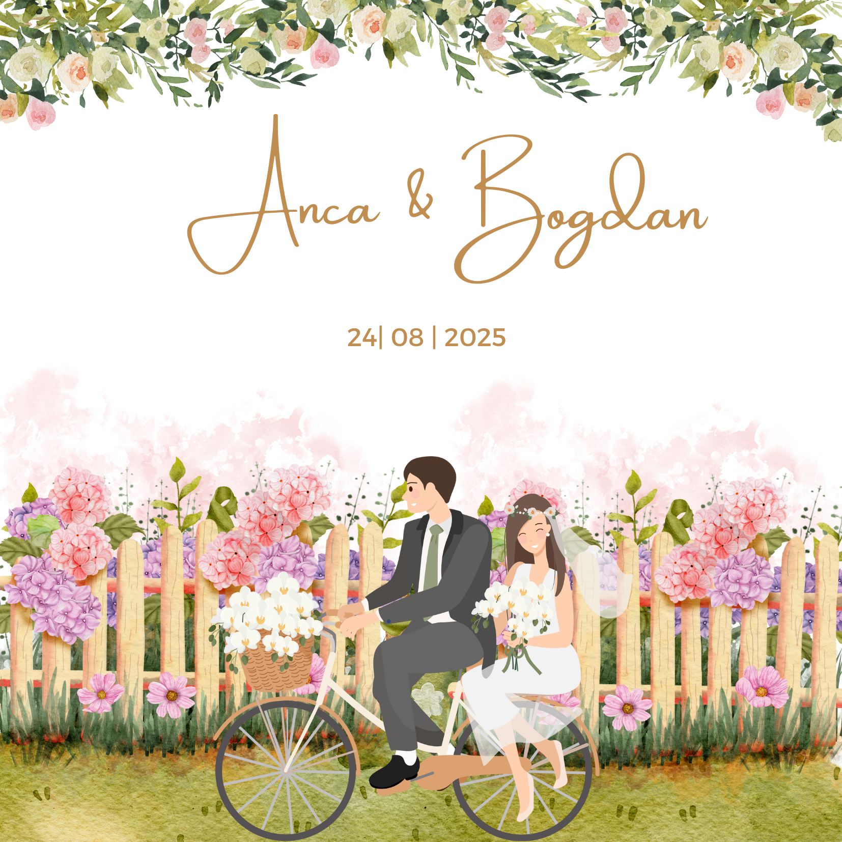 Invitație de nuntă Amsterdam