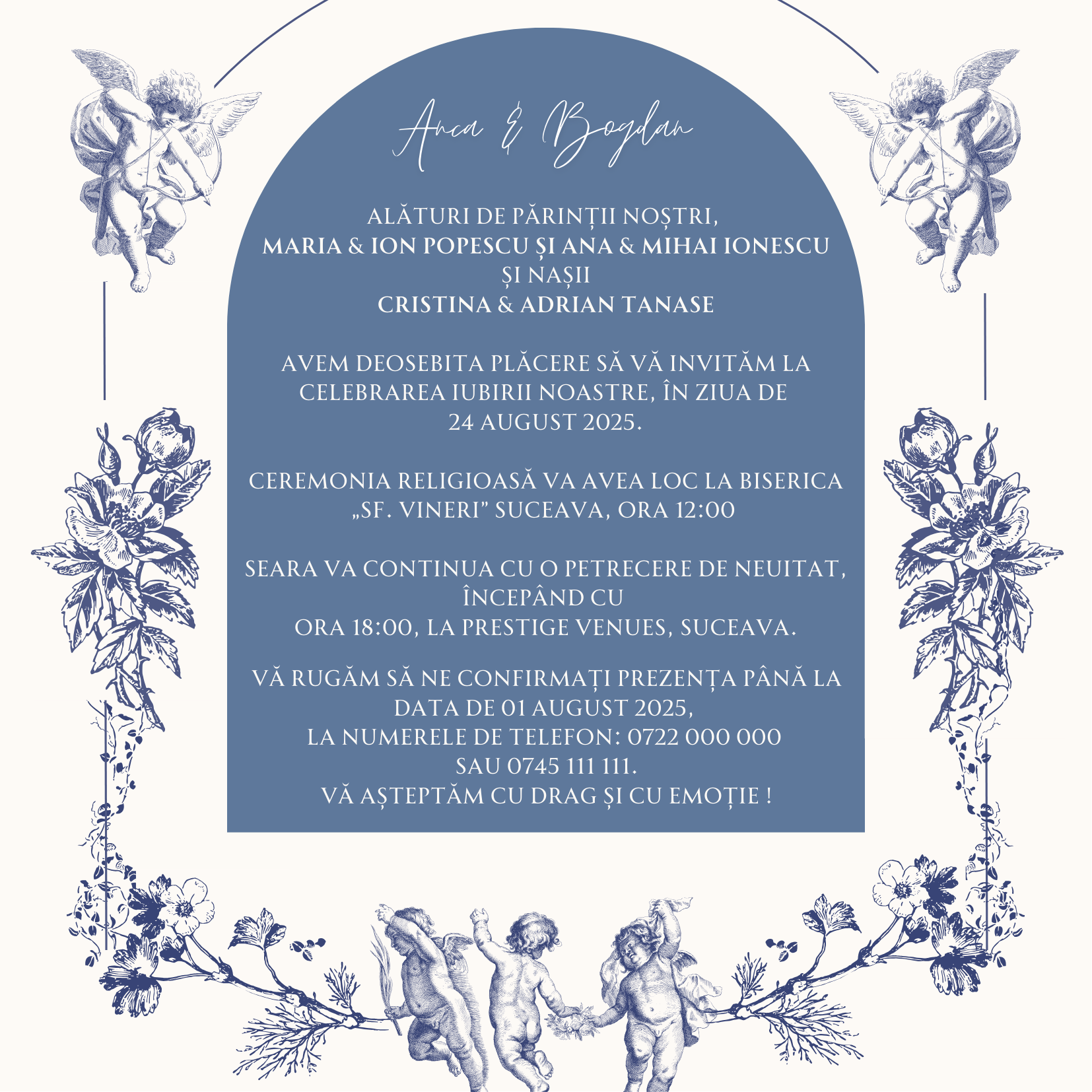Invitatie de nunta Florence