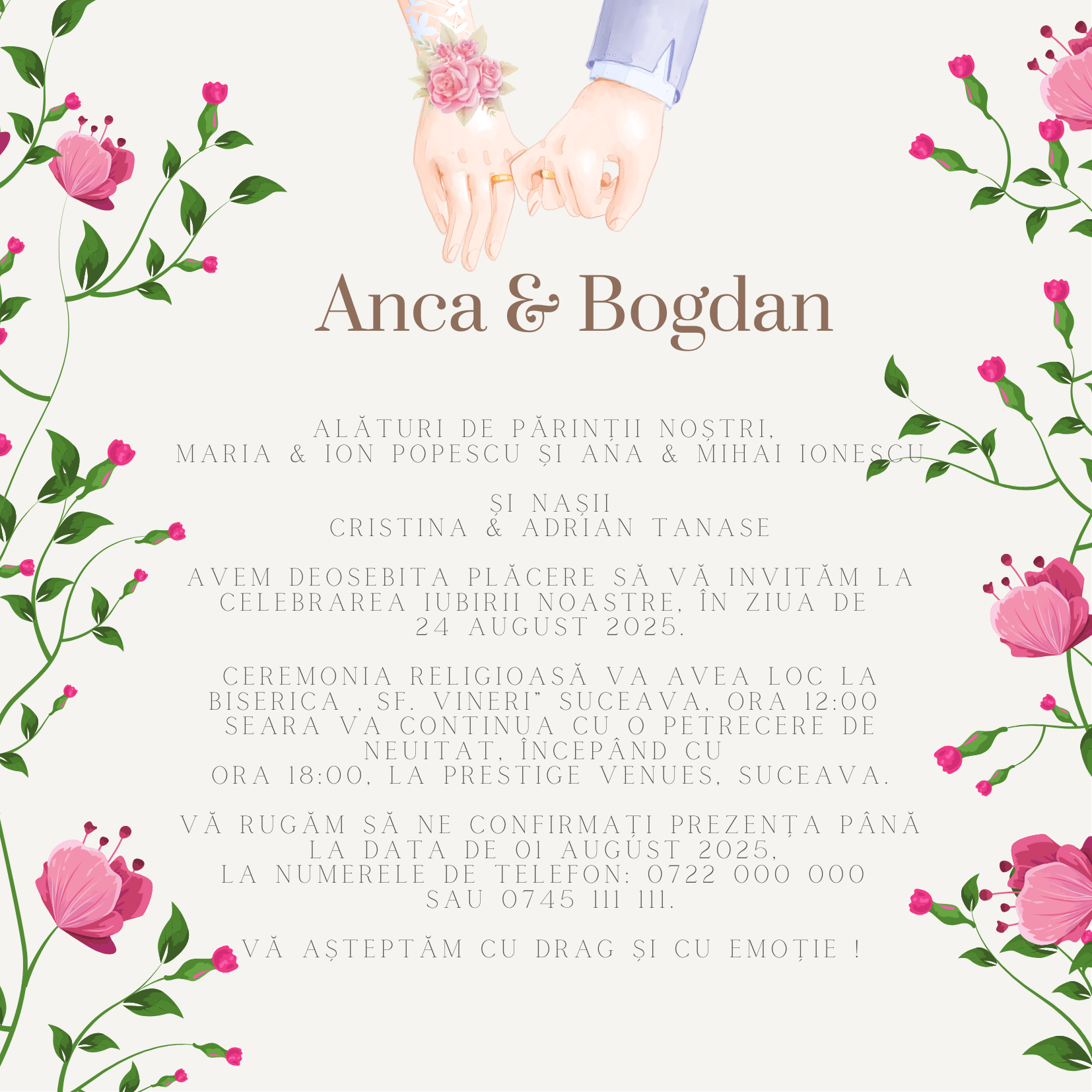 Invitatie de nunta Togheter