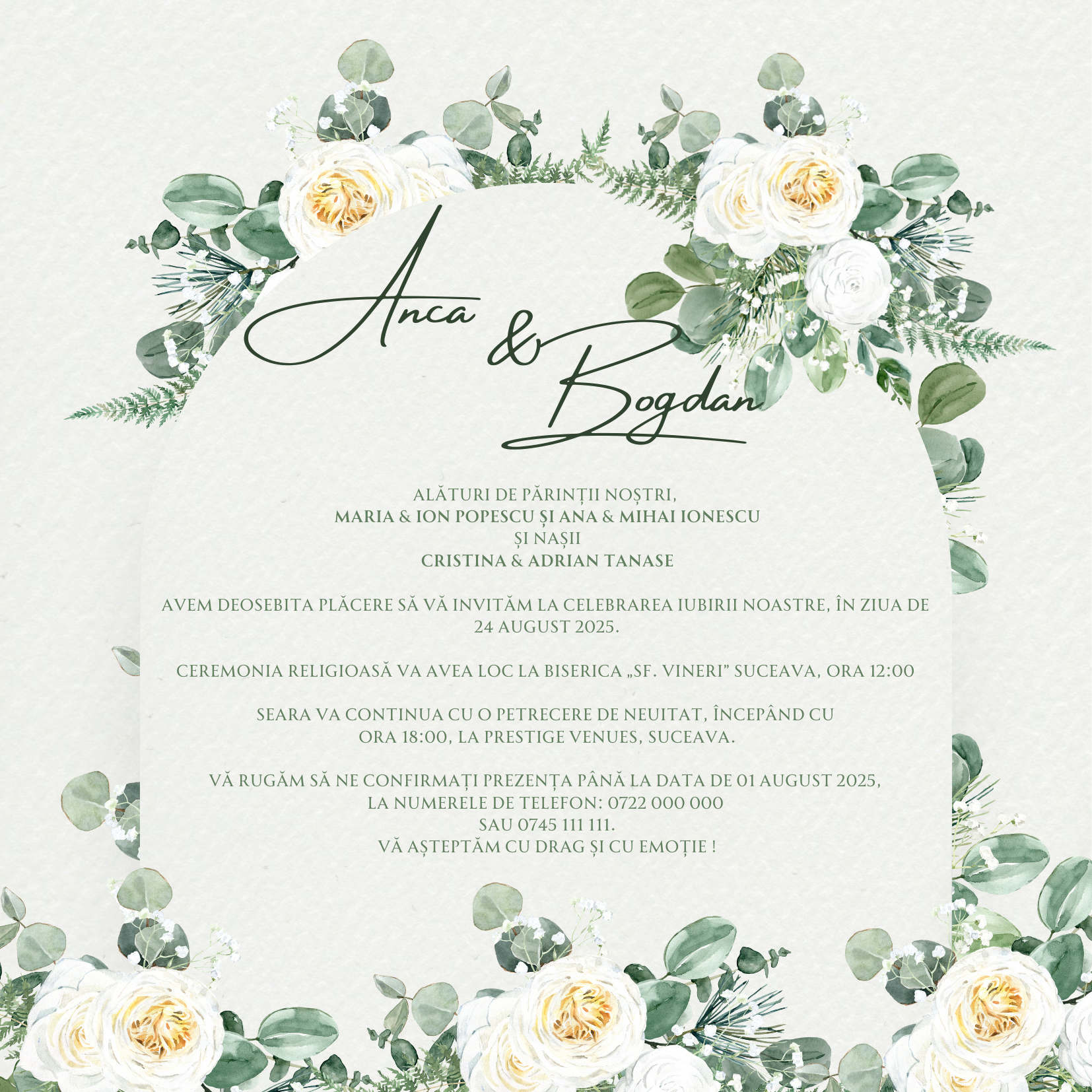 Invitatie de nunta Spring