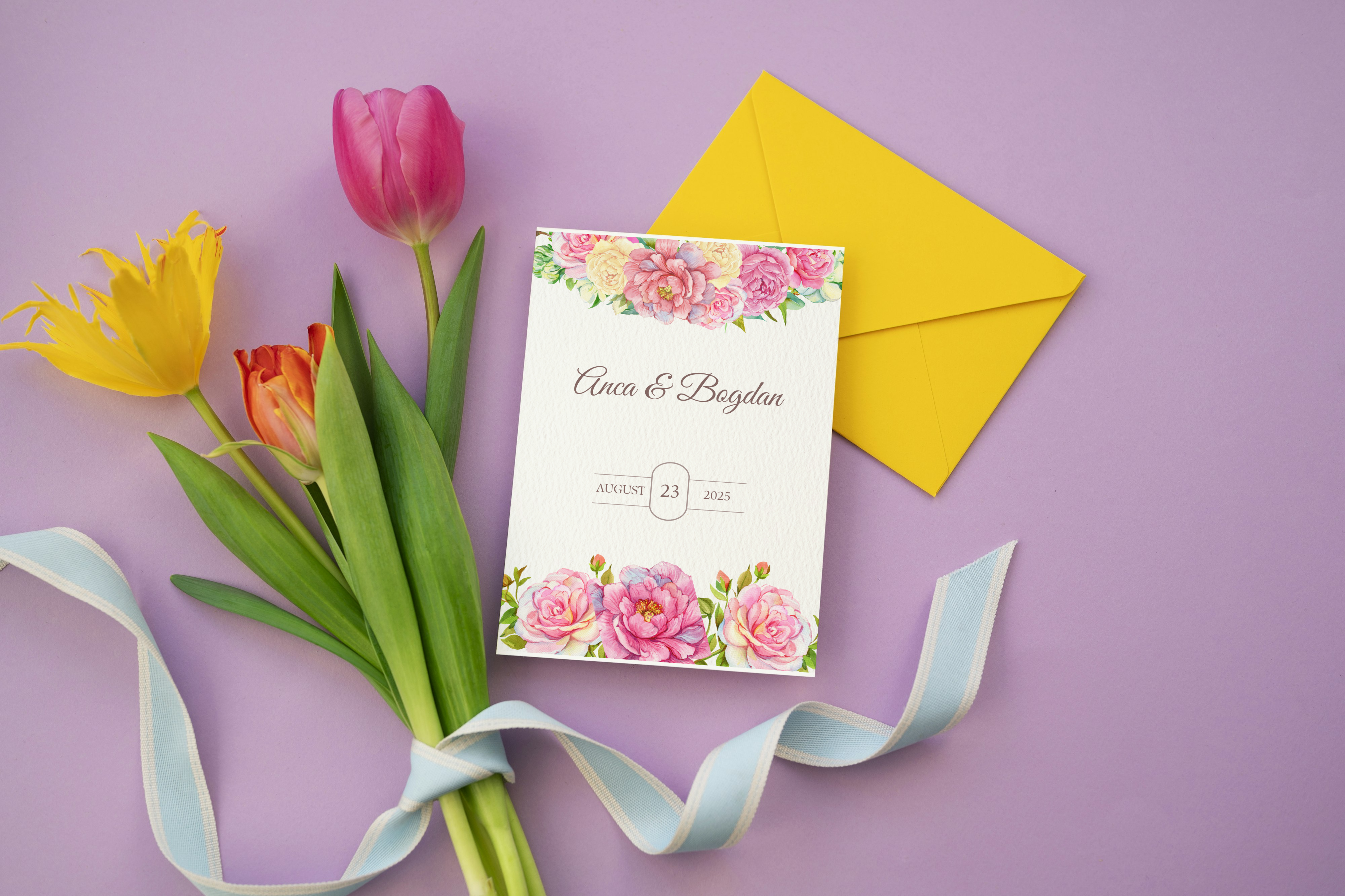 invitatii nunta iasi  colorfull