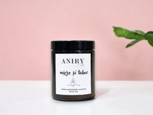 lumânare parfumată în borcan de sticlă Rustic AniryCrafts